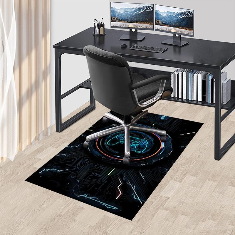 1PC gamepad circuit-board Carpet Office Rug Mat Home Decor Area Carpet Festival Gift Office desk chair carpet Longlasting Material
