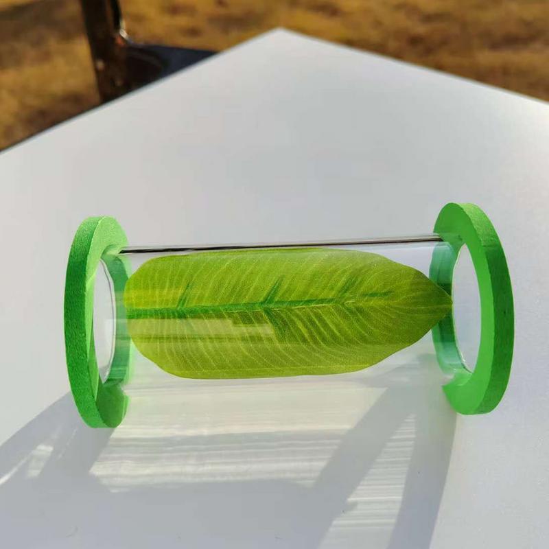 Пещера для петушка Среда обитания петушка С плавающим листом Акриловый туннель для маленьких рыб, креветок, гуппи Обогащение Прятки Упражнения Отдых