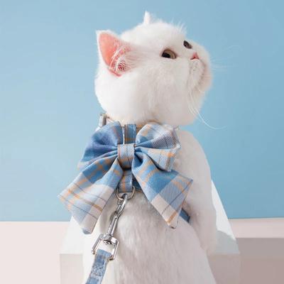 Новый милый ошейник для кошек и собак принцессы с нагрудным ремнем и тросом для натяжения - прекрасный жилет для домашних животных, одежда для щенков и котят - очаровательный