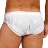Мужские водостойкие трусы, нижнее белье для вечеринок у бассейна, однотонные трусы с низкой посадкой