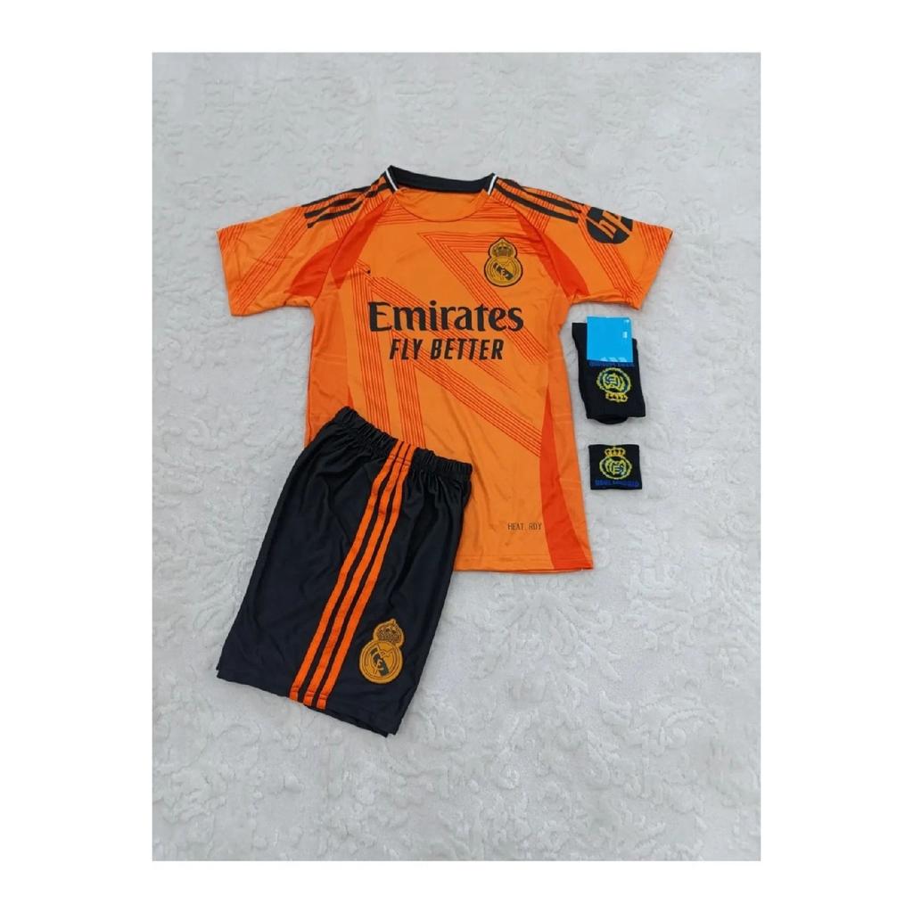 2024/25 Season Kylian Mbappe Kids Away Jersey Set Of 4 T-shirt Trc-2