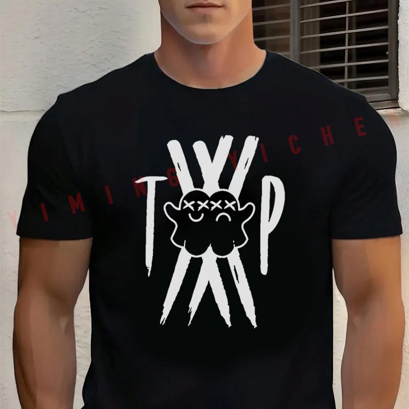 Summer 100 Pure Cotton Fashion Casual Loose Moto Twin Paranormal Merch Anime T-shirt Short Sleeved Top Tees