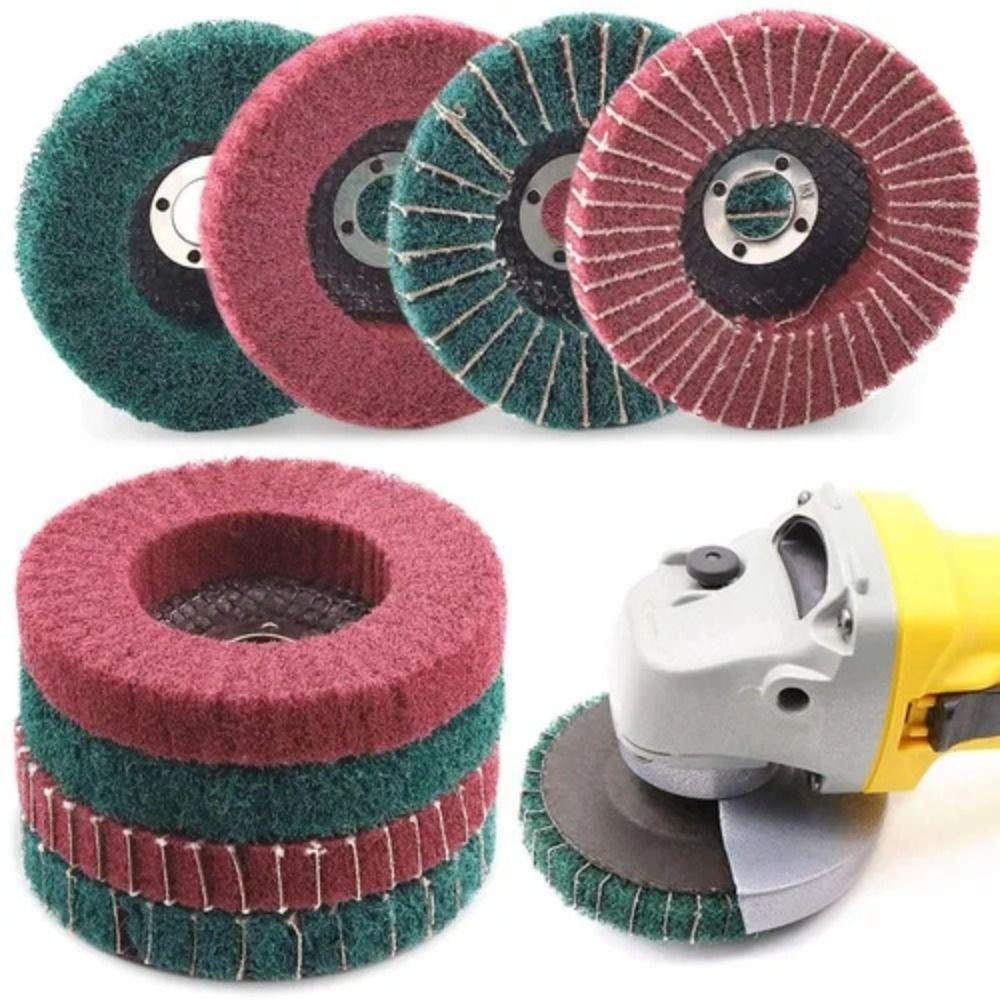 Durable Angle Grinder Flap Grinding Disc 10cm Non-woven Grinding Disc  Power-operated Grinders