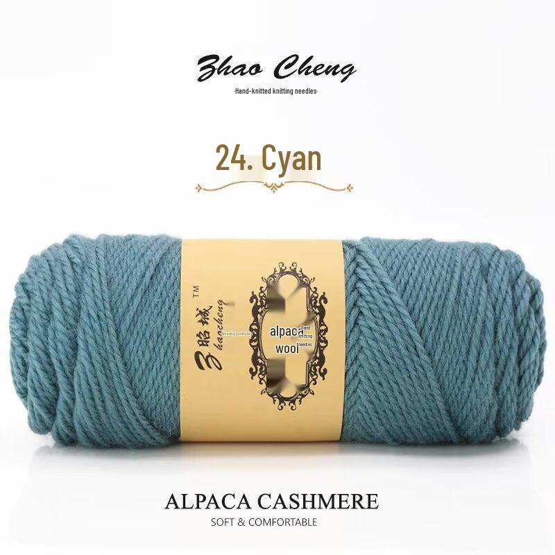 Шарф-подушка из альпаки ручной вязки – Средней толщины, Мягкий, Сделай сам, Крючком