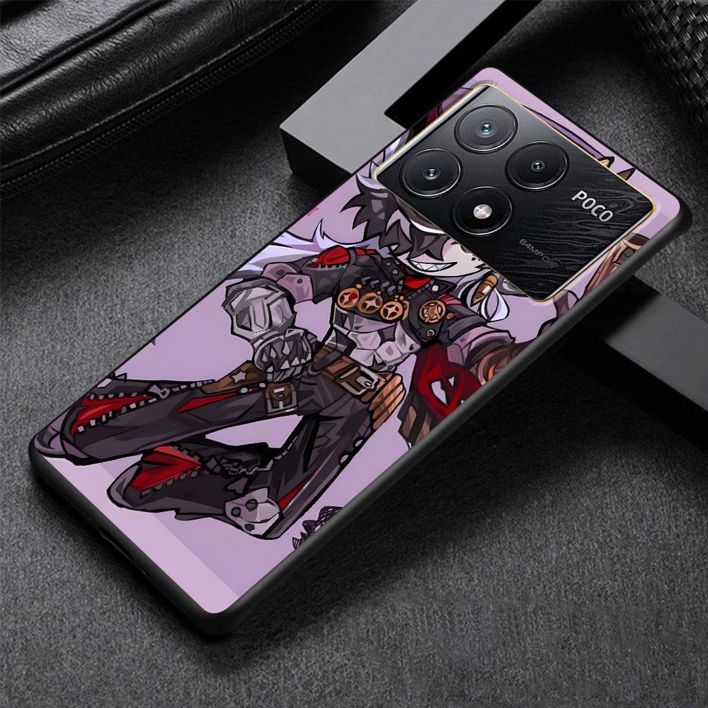 Star Rail Boothill Case for Xiaomi Poco M3 X3 NFC X5 M5s M4 Pro 5G F3 Black Silicone Soft Phone Cover Coque