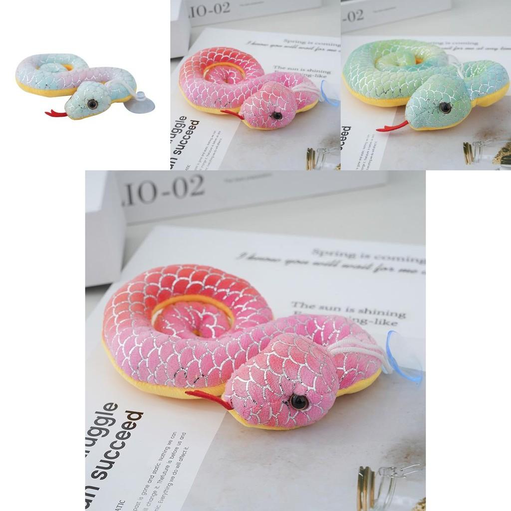 Ultra-soft Sequined Snake Plush Toy Customizable Hanging Decor
