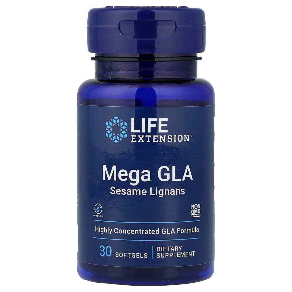 Life Extension Mega GLA Sesame Lignans Softgels, 30 Softgels
