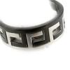 Steel Ring 'Rhodes' Black Silver - 7 Mm