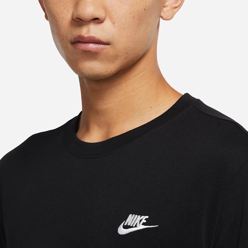 Nike Свободная футболка с длинным рукавом для бега с вышитым логотипом, мужские топы, черные AR5194-010