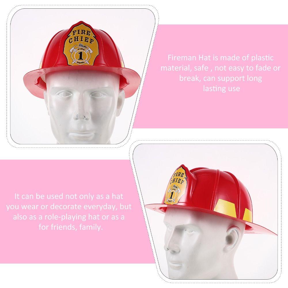 Fireman Hat Simulation Fireman Hat Adjustable Fireman Hat Toy Fireman Safety Helmet Interactive