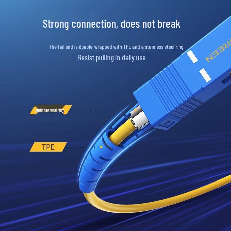 UGREEN LC-SC Single-Mode Fiber Optic Patch Cable