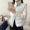 Winter new stand-up collar vest fashionable versatile ribs loose foreign style women's vest jacket