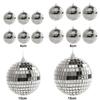 Reflective Mirror Ball Hanging Mini Mirror Disco Ball Christmas Tree Ornament for 70s Disco Themed Party Christmas Tree Wedding