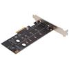 Адаптер M.2 к Pcie PCB Пористый Двойной M.2 PCIE Адаптер Карта расширения для SATA PCIE NVMe SSD