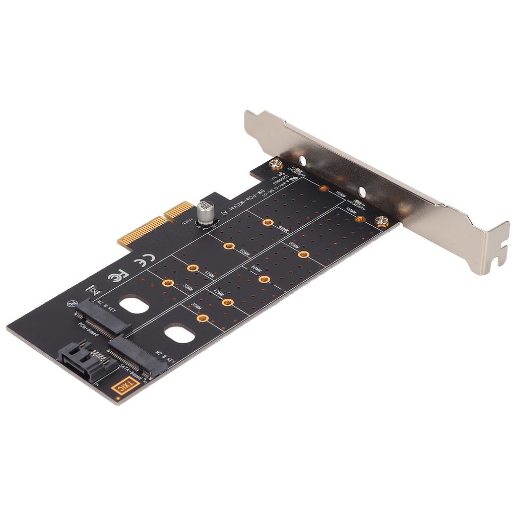 Адаптер M.2 к Pcie PCB Пористый Двойной M.2 PCIE Адаптер Карта расширения для SATA PCIE NVMe SSD