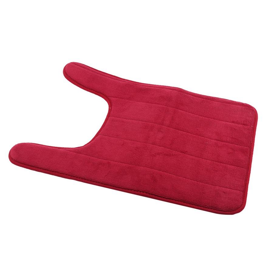 Мягкий U-образный коврик для ванной с эффектом памяти, нескользящий, влаговпитывающий, коврик для туалета и ванной, аксессуары для домашнего декора