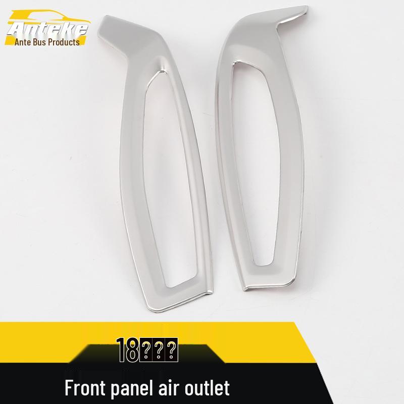 IZOA Front Panel Air Outlet Bright Ring & Front Row Air Conditioning Vent Patch for 18 Models