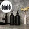 1Pcs 300/500ML Soap Dispenser Matte Black Liquid Pump Bottle  for Bathroom Supplies Hotel