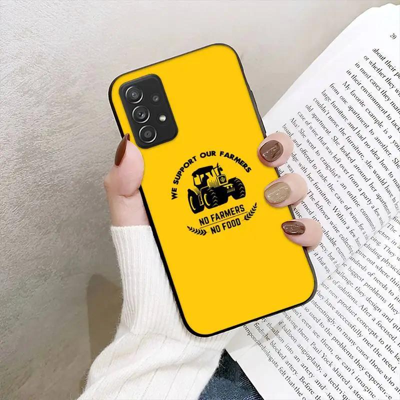 Чехол для телефона No Farmers No Food для Samsung Galaxy A02 A12 A21 A22 A32 A41 A42 A51 A71 A72 Shell