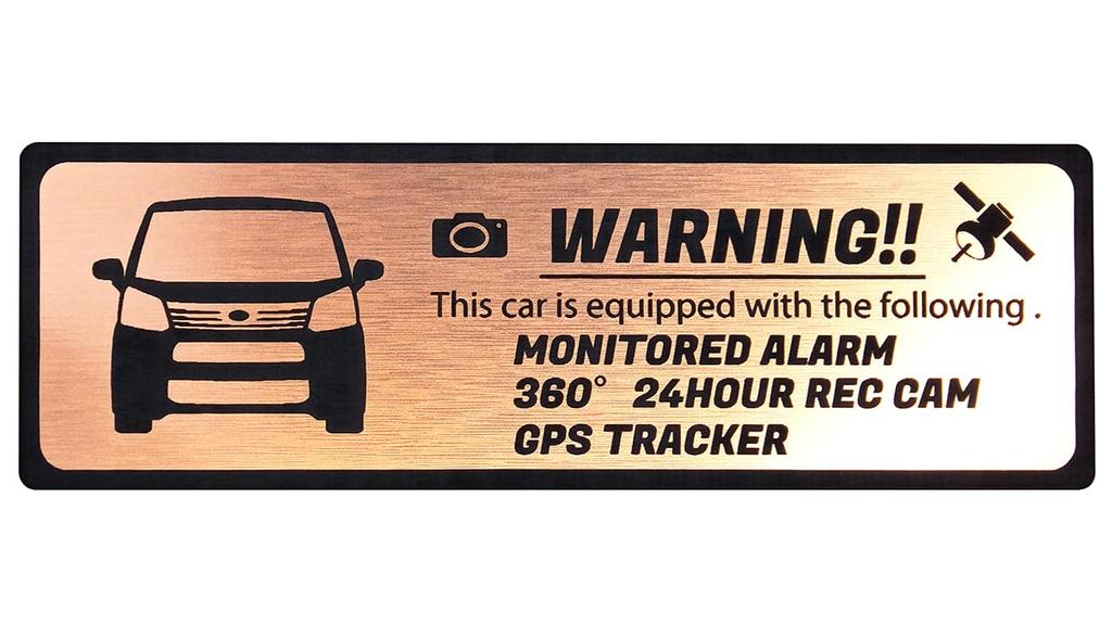 Honami Works MOVE LA150 LA160 Наклейка-эмблема для безопасности на приборную панель, GPS-трекер, 24-часовое наблюдение, камера,