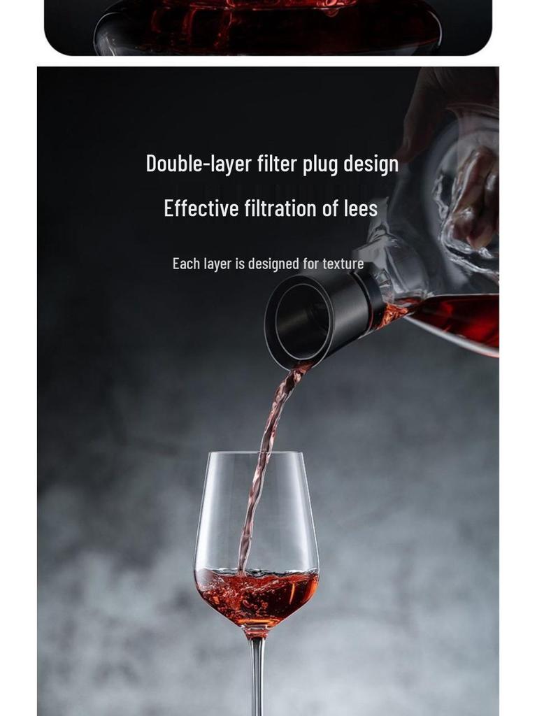 Набор декантеров «Ледник»: Премиальный хрустальный аэратор для вина и хранение