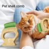 Pet Comb Pet Hair Removal Massaging Shell Comb Deshedding Brush Cats Dogs Durable Gentle Grooming Tool