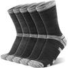 [HASOME] Men's Socks, 5-pair Set, Thick, Mountain Climbing Socks, Sports Socks, Mid-length Hiking Socks, Running Socks, Trekking, Walking, Skiing,