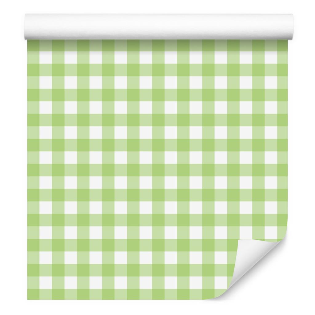 Wallpaper Fabric Pattern Lime and White for Living Room and Bedroom 50x1000
