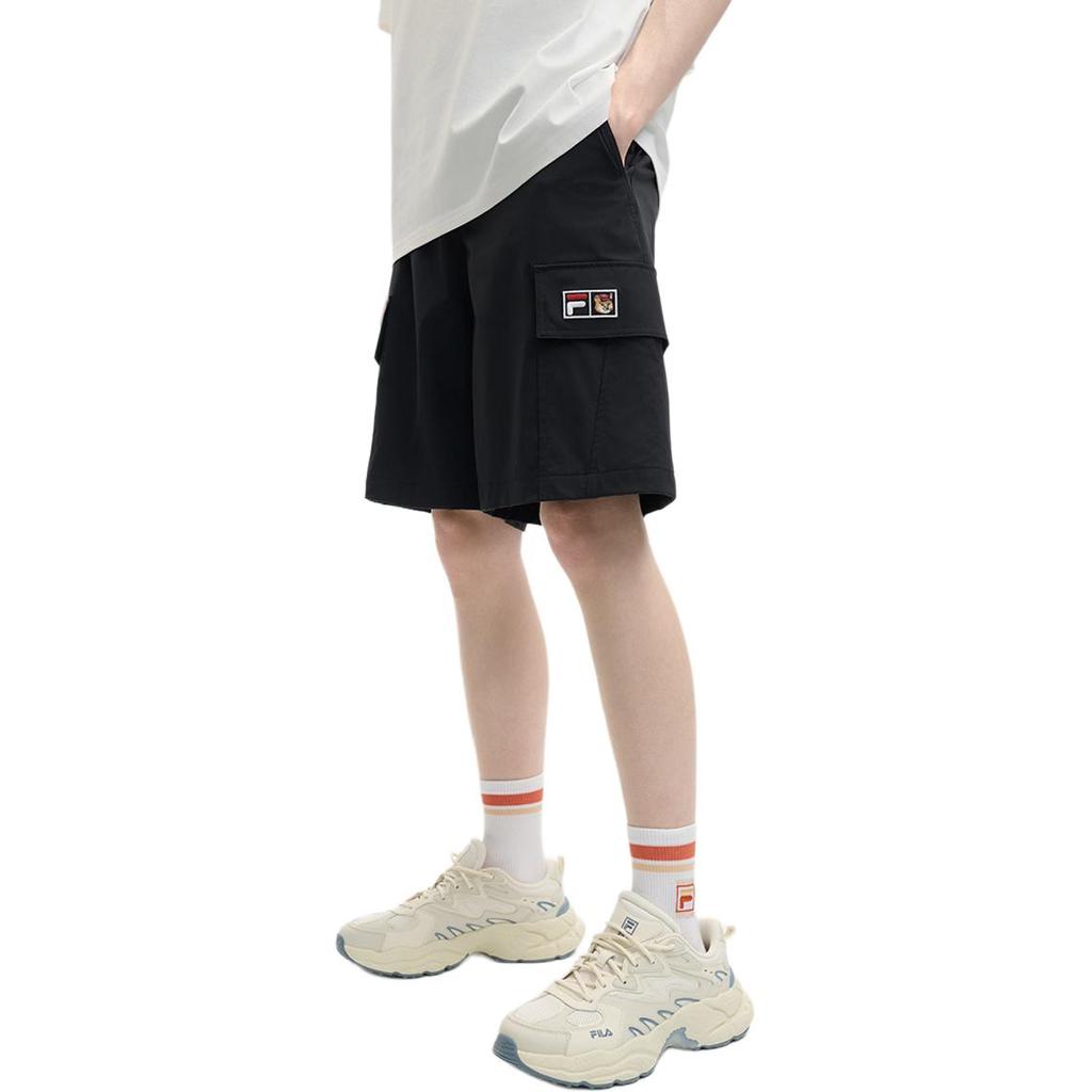 Fila X MAISON KITSUNE Оригинальная Мода Простые Шорты на Шнуровке Повседневные Мужские шорты Легендарно-Синий F11M529802F-NV