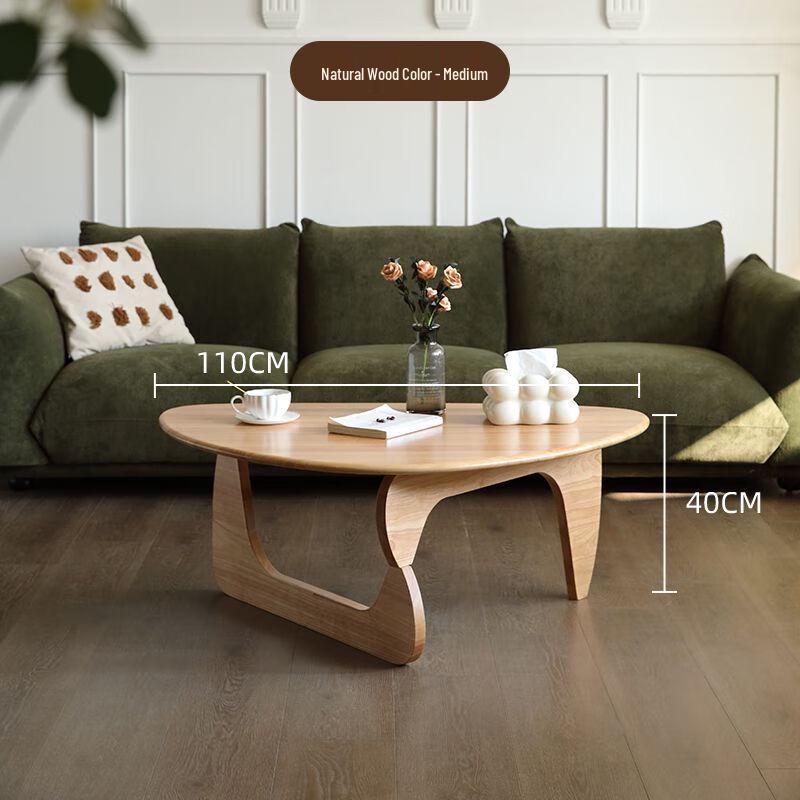 Modern Minimalist Round Tempered Glass Coffee Table