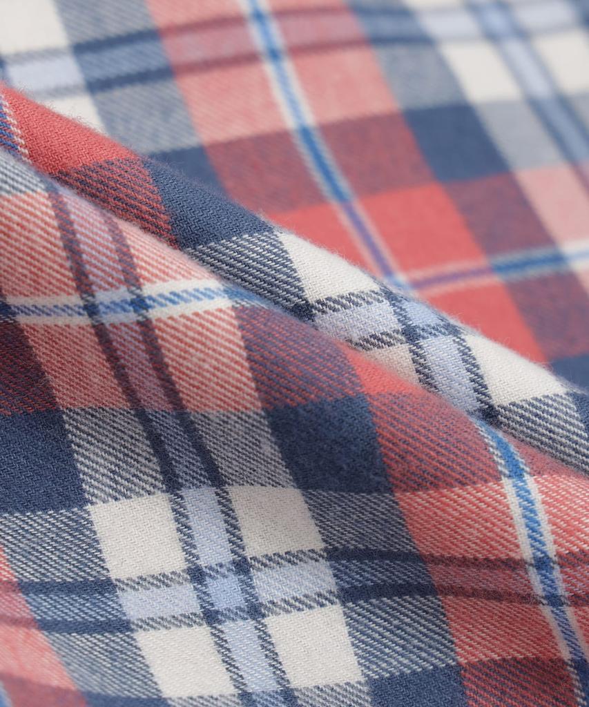 BROOKS BROTHERS Flannel Check Shirt (Red) (Bbthmff401)