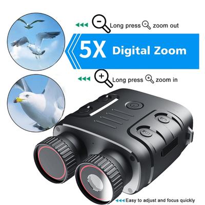 R18 1080P бинокулярное инфракрасное устройство ночного видения 5X бинокулярное дневное и ночное использование фото видео с цифровым зумом для охоты на лодке