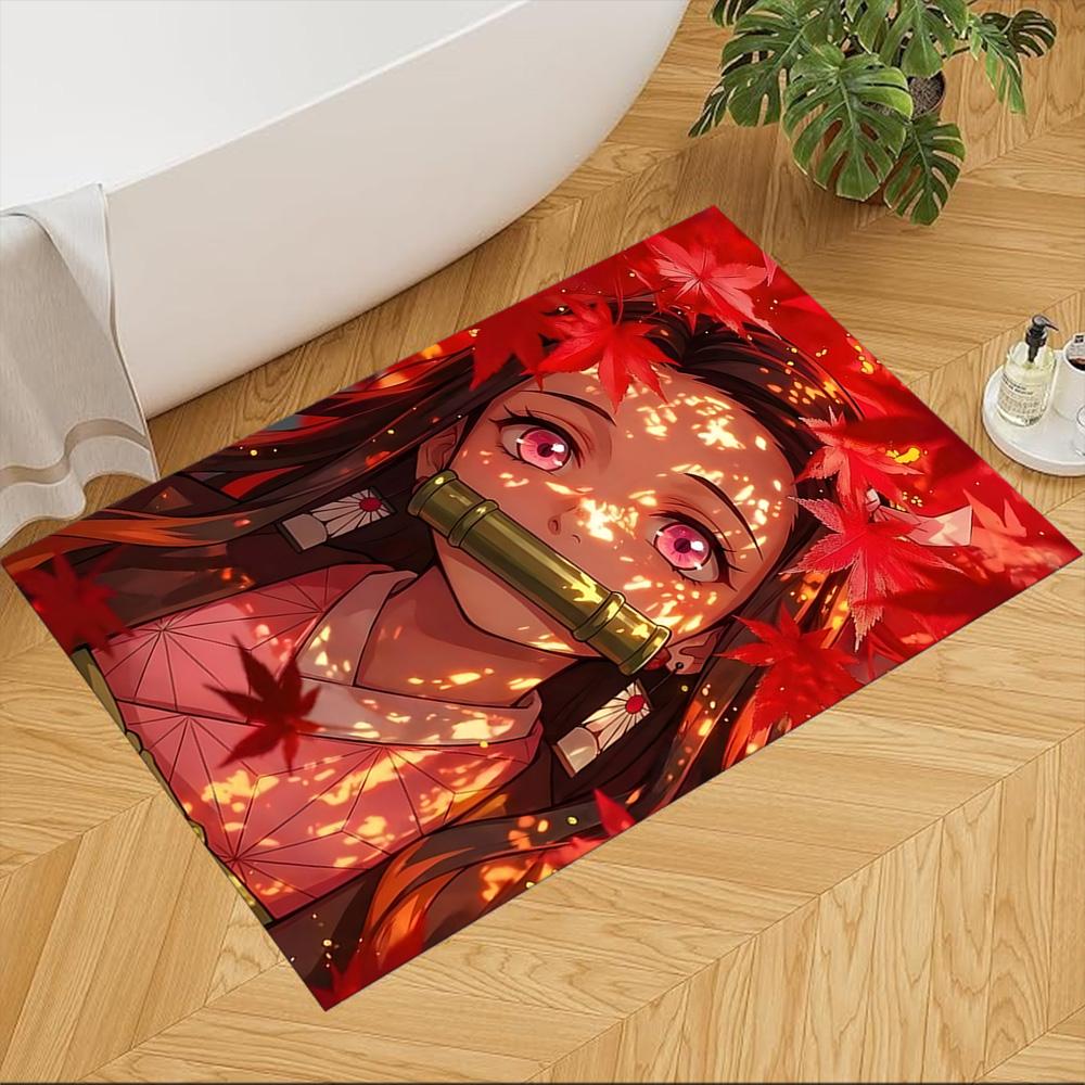 Demon Slayer Battle Fury Non-Slip Home Carpet Design for Office Decor Living Room Gift
