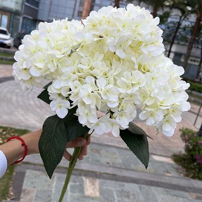 Букет гортензий из 5 головок, шелковые искусственные цветы для вечеринки, свадьбы, украшения гостиной, аксессуары, домашний декор, искусственные цветы