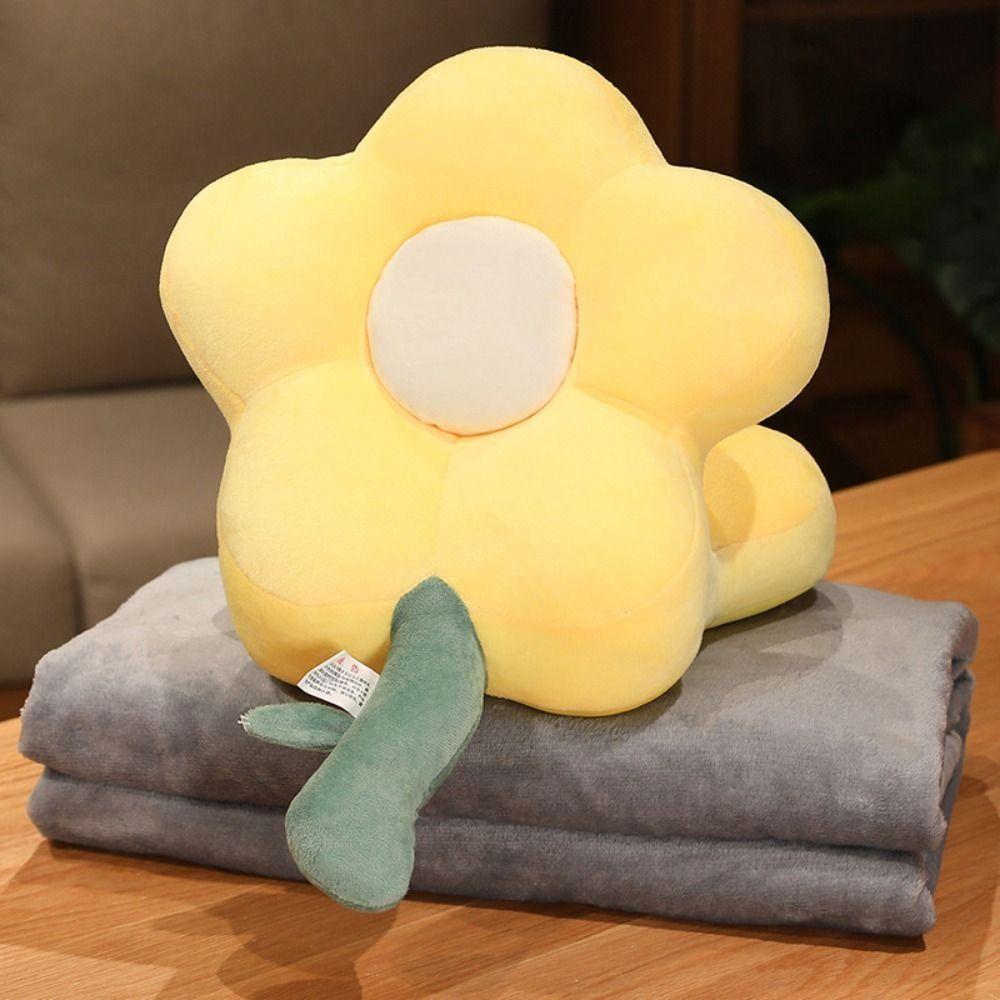 Double-sided Hand Warmer Pillow Super Soft Flower Pillow Stuffed Toy Winter