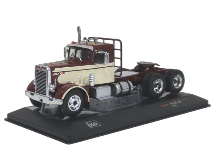 Ixo Scale Peterbilt 281 1955 Dark Tractor Head 1/43 Red/Beige (Finished Product)