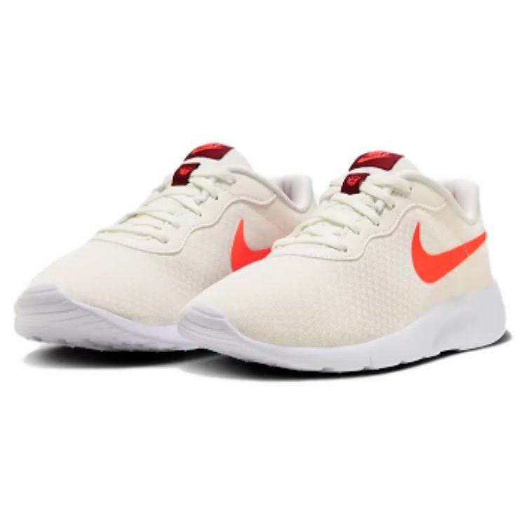 Nike Tanjun Easy On Lightweight Training Durable Breathable Shock Absorption Low Top Kids Running Shoes Kids Sneaker Beige DX9041-101