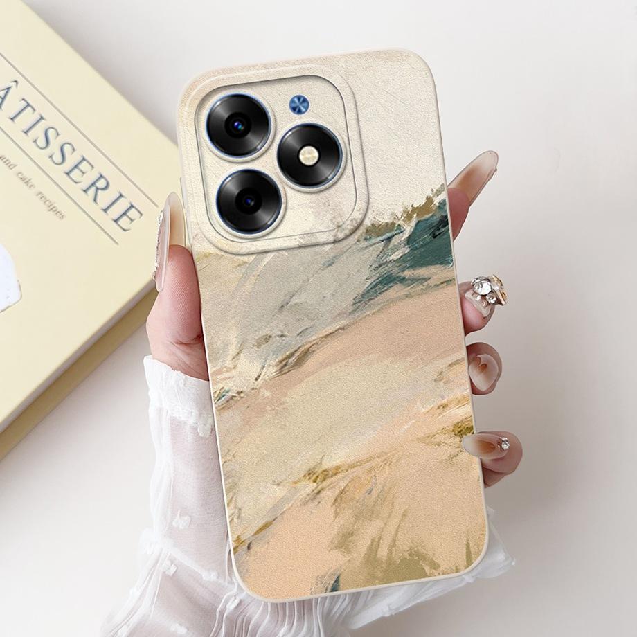 Чехол для Tecno Spark Go 2024 Tecno Spark 20c 20 Pop 8 Funda Эстетичный Мультяшный Панда Кролик Защита Камеры Матовый Мягкий Чехол