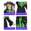 Luminous Cosplay Skeleton Suit Fabric Luminous Kids Dress Grim Reaper Costume  Stage Performance