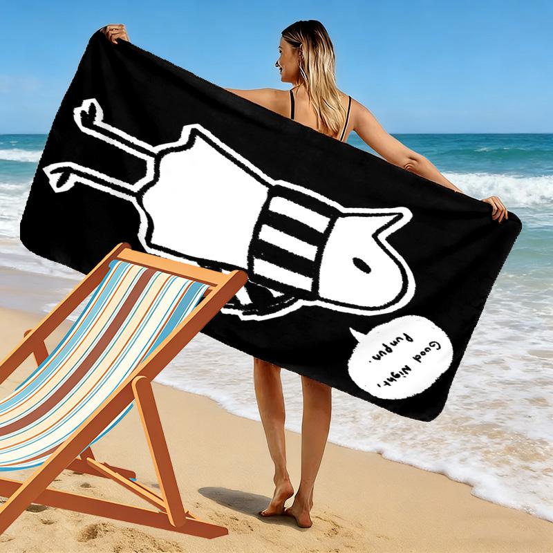 Goodnight Punpun Anime 2D Flat Print Beach Towel, Large Soft Quick Dry Towel for Beach Camping SwimmingXSTJ0915519
