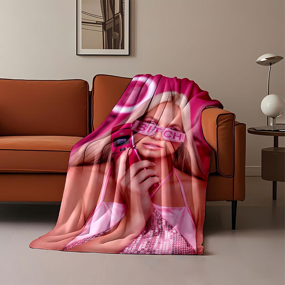 Pink Glamour Diva Blanket for all seasons blanket lunch break throw gift