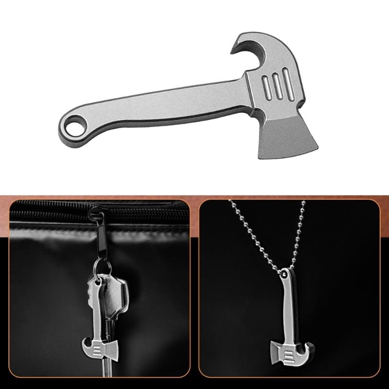 Карманный ломик-инструмент Титановые сплавы Брелок Ломик Мультитул Открывалка для бутылок Портативный Мультиинструмент Маленькие монтировки Легкое использование