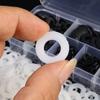 500Pcs/Box M2-M10 Insulation Spacers Insulation Gaskets Flat Washers Wear-resisting Nylon Gasket