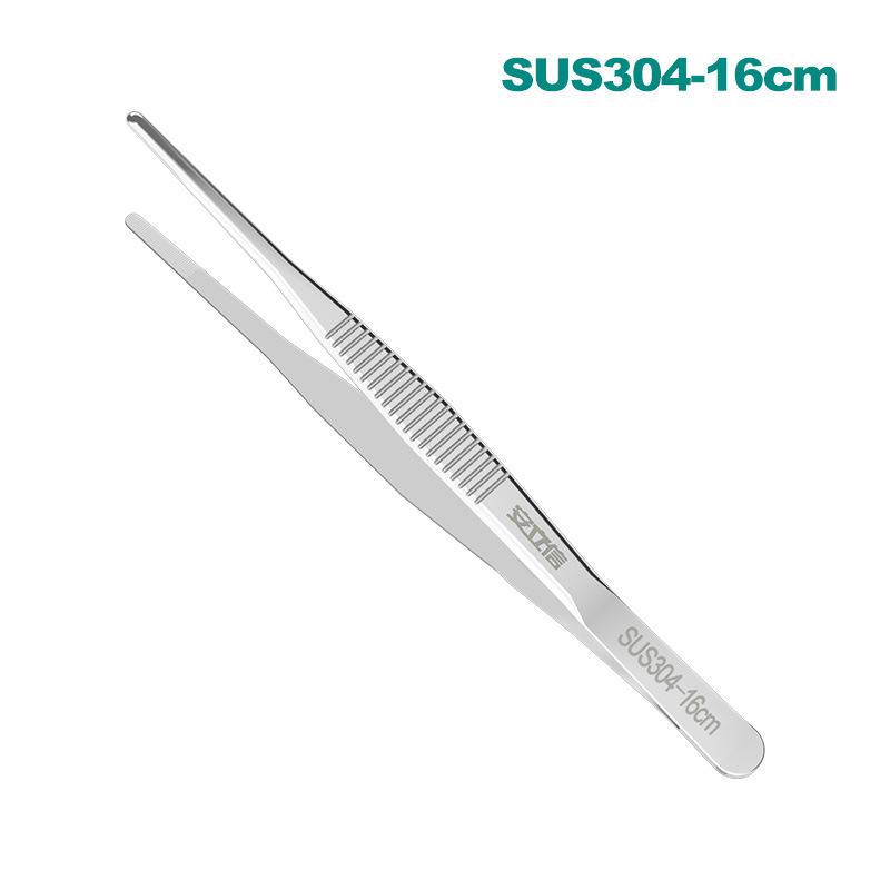 25 см пинцет для укладки волос из нержавеющей стали 304 с круглыми зубцами и нескользящей конструкцией