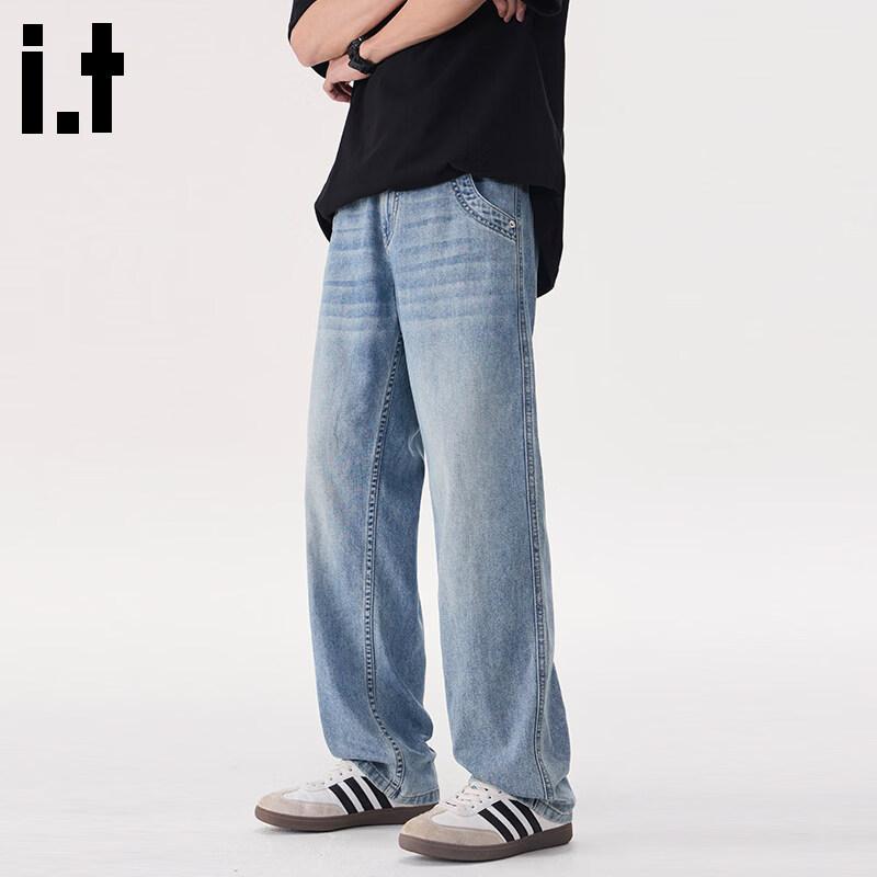 Мужские джинсы прямого кроя свободного облегания в американском стиле