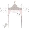Stickers repositionnables géants tête de lit princesse pour enfant