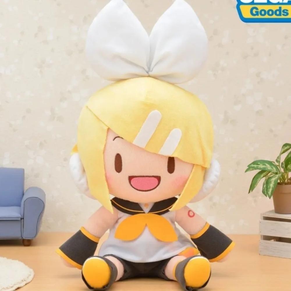 Плюшевая Кукла Хацунэ Мику Аниме Декор Тряпичная Кукла Мягкие Игрушки Портативный Подарок Девочке Фигурки Рин Кагамине Лен Кагамине Милые