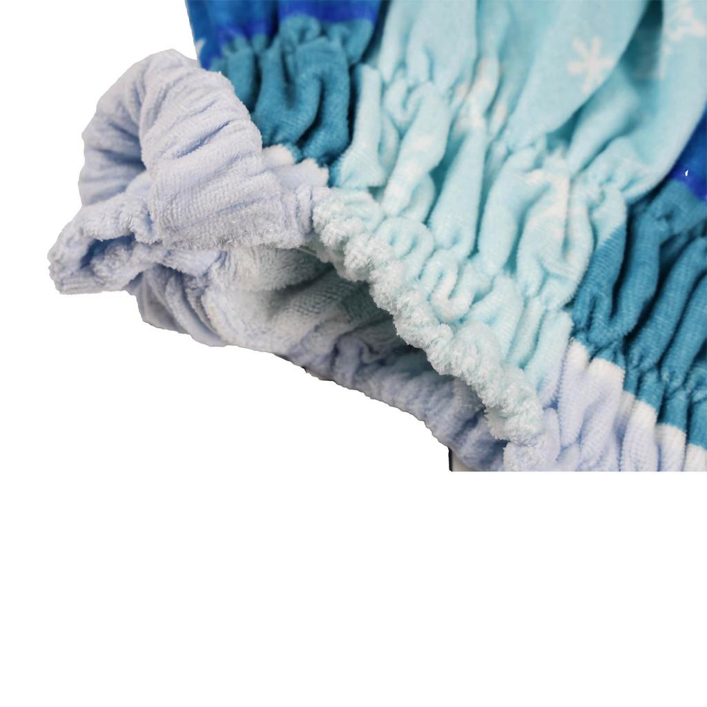 Marushin Wrap Towel for Disney Princess Suitable for Heights Children, Dress, Frozen, Elsa, Girls' Gift, 100% Cotton, 105-115cm, Swimming, Beach, etc.