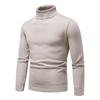 Men's Autumn And Winter Casual  Knitted Solid Color Decorative Pattern Sweater