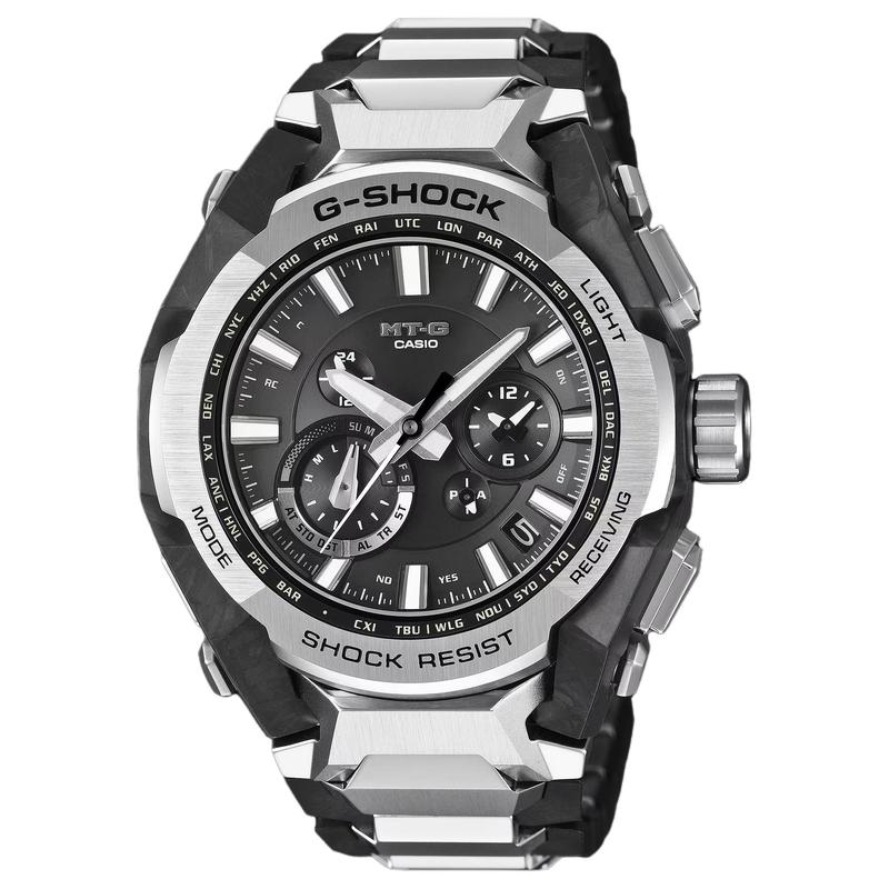 Casio Серия MT-G водонепроницаемость 200 метров Bluetooth-связь солнечная Кварцевый композитный материал ремешка мужские часы черный циферблат MTG-B4000D-1AJF